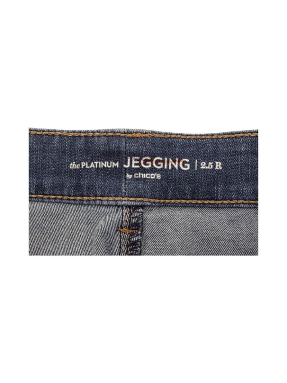 Women's - Chico's Cropped Velvet Patched Jeggings, Size 2.5 (14) - Picture 6 of 10